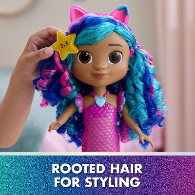 Gabby's Dollhouse: The Movie, Sing & Shine Mermaid Gabby, Waterproof Mermaid Doll, Lights & Sounds