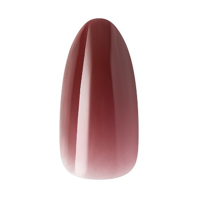 KISS Nails CORE Press-On Fake Nails - Medium Almond - Pinot Noir - 35ct