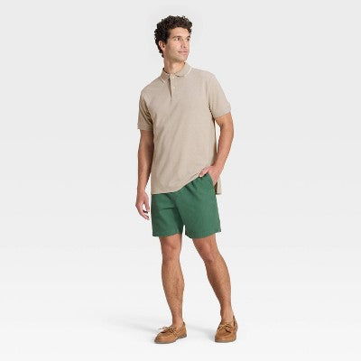 Men's Every Wear Polo Shirt - Goodfellow & Co Khaki S