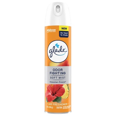 Glade Odor Fighting Soft Mist Aerosol Room Air Freshener - Hawaiian Breeze - 8oz