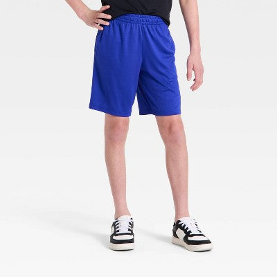 Boys' 2pk Training Shorts - All In Motion Blue XL