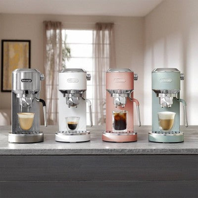 DeLonghi Dedica Duo Espresso and Cold Brew Machine with Milk Frother for Hot & Iced Coffee, Cappuccinos, Lattes & More Vanilla