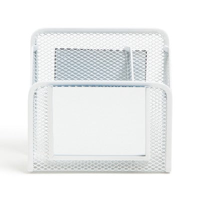 U Brands Locker Magnetic Mesh Mirror Cup White