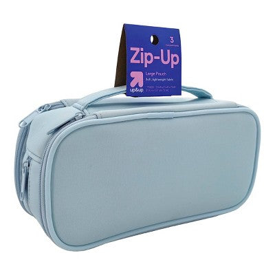 Large Multi Compartment Pouch Light Blue - up&up