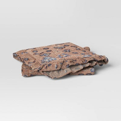 2pk Block Print Ruffle Napkins - Threshold