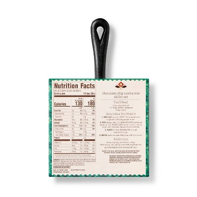 Christmas Chocolate Chip Cookie Mix Skillet Set - 2.1oz - Favorite Day