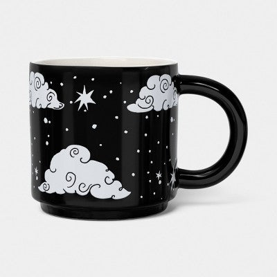 15 fl oz Zodiac Night Sky Mug Black - Room Essentials
