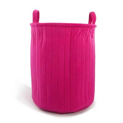 Large Velvet Bin Pink - Bullseye's Playground