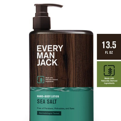Every Man Jack Daily Hydration Sea Salt Body Lotion - 13.5 fl oz