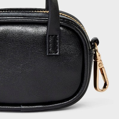 Mini Satchel Bag Charm - A New Day Black