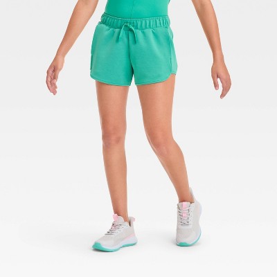 Girls' Airy Sleek Shorts - All In Motion Teal XL