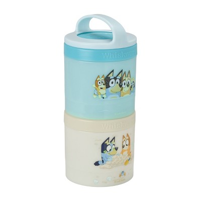 Whiskware Stackable 2 Food Storage Jar Snack Pack - Bluey Family Beach Day