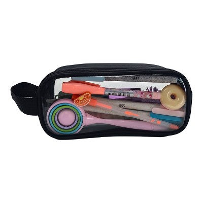 Clear Plastic Pouch Black - up&up