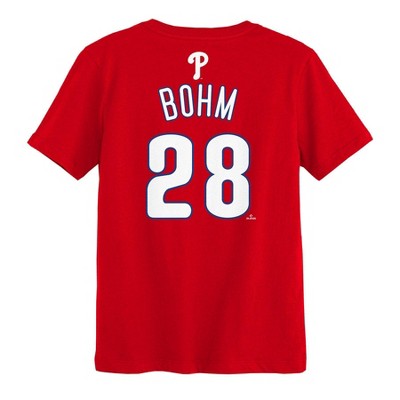 MLB Philadelphia Phillies Boys' T-Shirt - XL: Team Logo, Youth Apparel, Short Sleeve, Crew Neck, Cotton Jersey