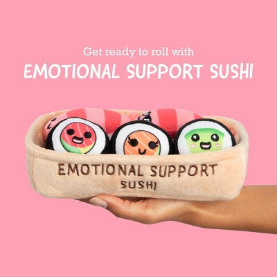 What Do You Meme? Emotional Support Pals Sushi Stuffed Animals