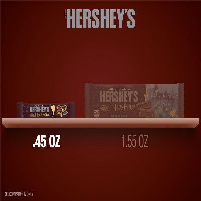 HERSHEY'S Milk Chocolate Harry Potter Halloween Candy Snack Size Box - 18.9oz/42pc