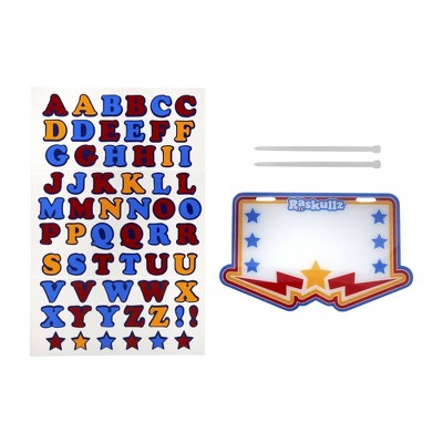 Raskullz Kids' License Plate Bike Decorations - Super Squad Stars