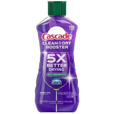Cascade Clean + Dry Booster Dishwasher Rinse Aids - 16 fl oz