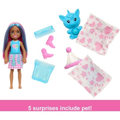 Barbie Chelsea Pop Reveal 5.5" Shakes Series Doll with Scent & Color Change