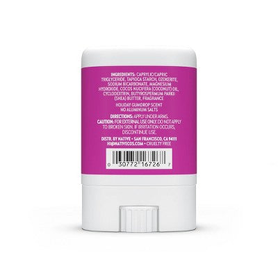 Native Deodorant - Limited Edition Holiday - Gumdrop - Aluminum Free Mini - 0.35 oz