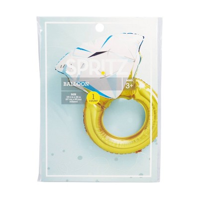 Diamond Ring Foil Balloon - Spritz