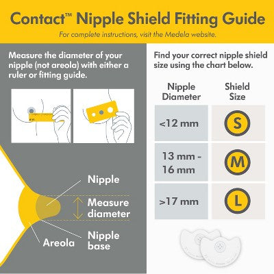Medela Contact Nipple Shields with Carrying Case - 20mm - 2pc