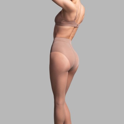 L'eggs Women's 15 Denier Bare Contour Luminous Skin High Cut Tights - Light Nude XXL