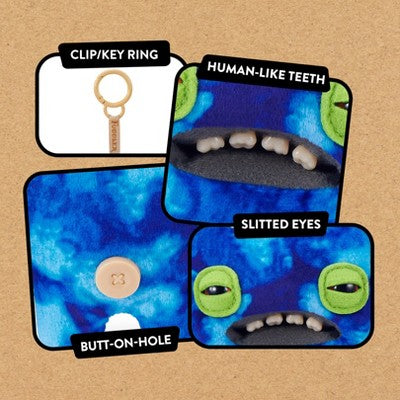 Fuggler Keyring Charms Wide Eyed Weirdo - Blue