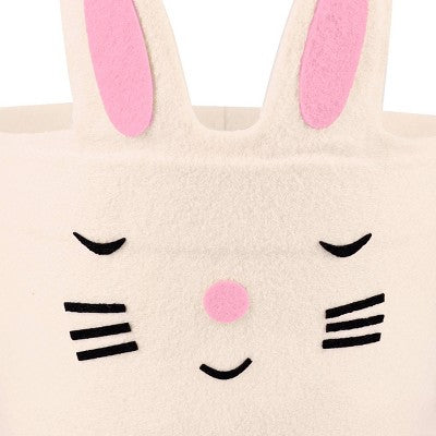 Felt Basket White Bunny - Bullseye's Playground