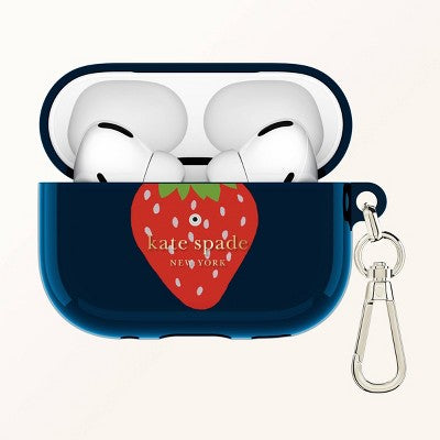 Kate Spade New York Protective Case for AirPods Pro 1 & 2 - Strawberry Dotted