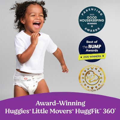 Huggies Little Movers HuggFit 360 Pull On Diapers -Size 3 - 76ct