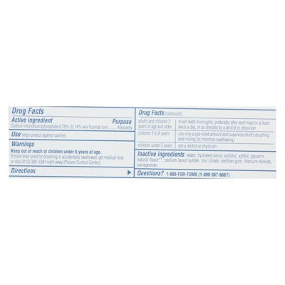 Tom's of Maine Wintermint Whole Care Anticavity Toothpaste -4OZ SINGLE