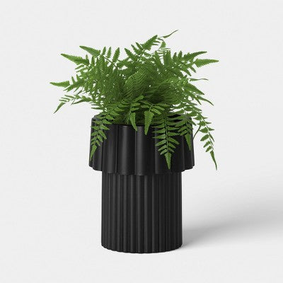 Geared Outdoor Planter Black 10"x 12" - Threshold