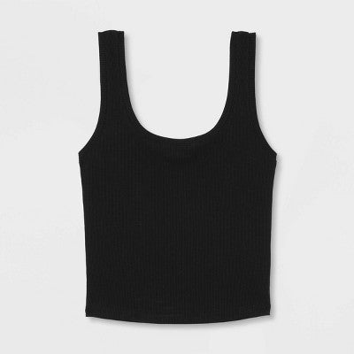 Women's Slim Fit Tank Top - Wild Fable Black S