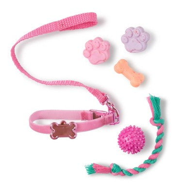 Our Generation Estella and Evi 18" Doll and Pet Puppy Set: Brown Eyes, Wavy Hair, Plastic & Polyester Materials