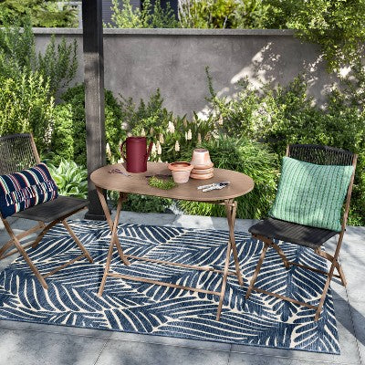 Purcell Folding Patio Bistro Table Brown - Threshold (LOCAL PICKUP ONLY)