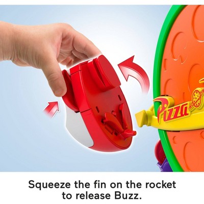 Imaginext Disney and Pixar Toy Story Pizza Planet Playset with Action Figure and Toy Rocket