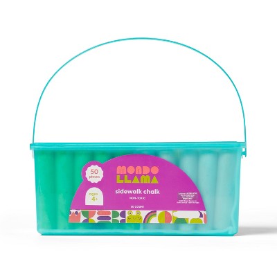 50ct Rainbow Sidewalk Chalk- Mondo Llama
