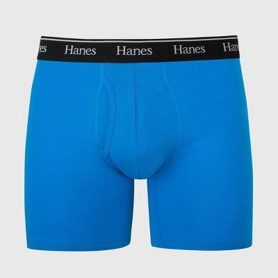 Hanes Originals Premium Men's Boxer Briefs - Blue S