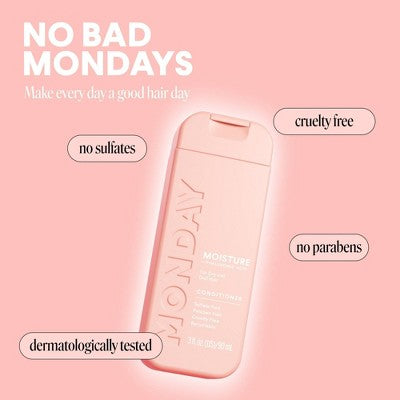 MONDAY Haircare MOISTURE Conditioner - 3 fl oz: Liquid, Moisturizing, All Hair Types, Dry