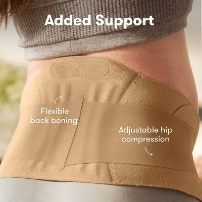 Frida Mom Dual Support Maternity Belly Band, Hip & Pelvis - Tan L/XL