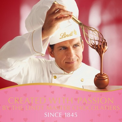 Lindt Lindor Valentine's Day Strawberries & Cream White Chocolate Truffles - 0.8oz