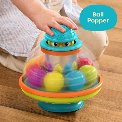 B. toys Turtle Ball Popping Toy Poppitoppy - Sensory Development Toy for Babies & Toddlers