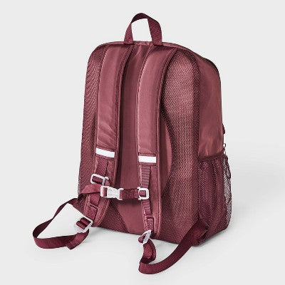 Girls' 18" Two Pocket Backpack - art class Maroon