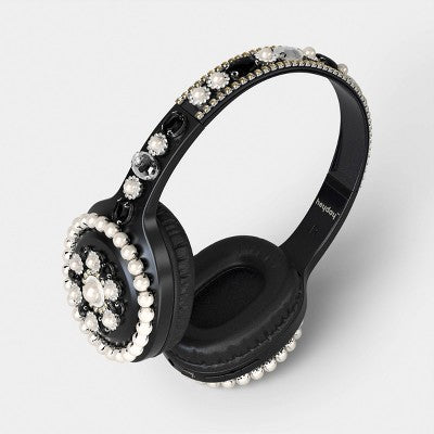 Embellishment On-Ear Headphones - heyday Jewel Black