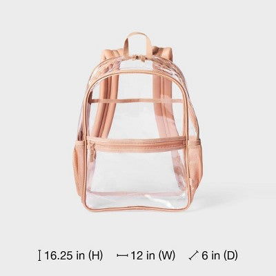 16.25" Clear Backpack - All In Motion Mocha