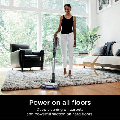 Shark Vertex Cordless Stick Vacuum with DuoClean PowerFins - IZ464H: Lightweight, Pet Hair, HEPA, 60 Min Run Time