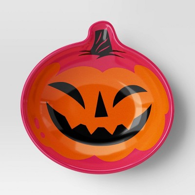 9fl oz Halloween Melamine Pumpkin Figural Snack Bowl - Hyde and EEK! Boutique