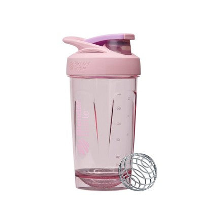 BlenderBottle 24oz Plastic Strada Tritian Water Bottle - Pink