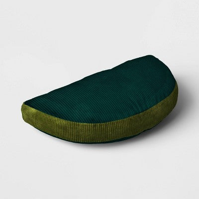 9" x 17" Half Moon Shaped Throw Pillow Green - Room Essentials